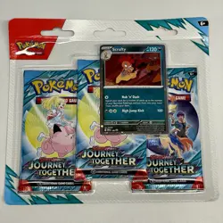 Pokemon TCG: Journey Together - 3 Pack Blister (Scrafty or Yanmega) - Image 2