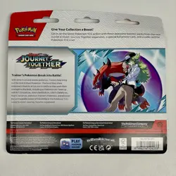 Pokemon TCG: Journey Together - 3 Pack Blister (Scrafty or Yanmega) - Image 3
