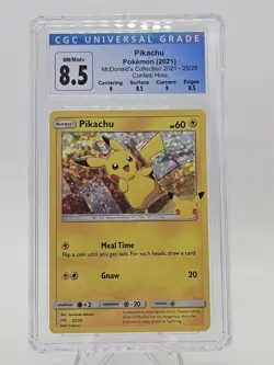 CGC 8.5 Pikachu Pokemon McDonald's Celebration Collection 2021 # 25/25 Confetti - Image 1