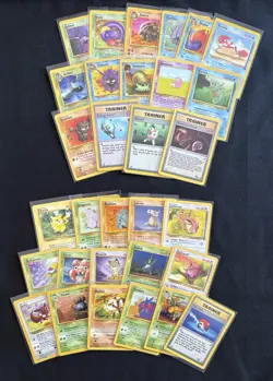Pokemon Card Joblot WOTC Vintage X73 Cards No Duplicates -Jungle Fossil Base Set - Image 2