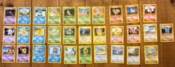 Pokemon TCG Base Set Vintage 1999 Card Bundle X31 Cards No Duplicates LP - Image 1