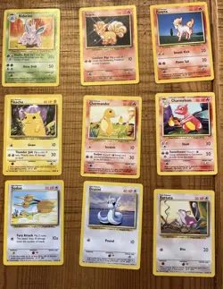 Pokemon TCG Base Set Vintage 1999 Card Bundle X31 Cards No Duplicates LP - Image 4