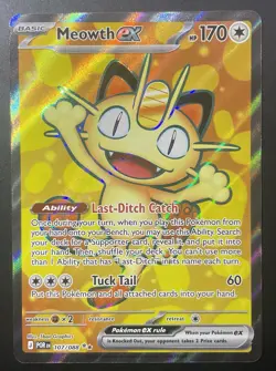 Meowth ex - 107/088 - Ultra Rare - Perfect Order - NM/M - Pokemon Card - Image 1