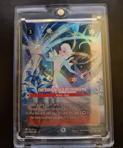 Disney Lorcana TCG Winterspell. Enchanted The Cold Never Bothered Me 234/204 - Image 1
