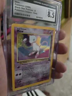 Mew 9 WOTC Promo Holo Pokemon Card CGC 8.5 swirl 🌀 - Image 1