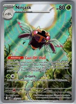 Ninjask 137/132 ME01: Mega Evolution - Pokemon Card - NM - Image 1