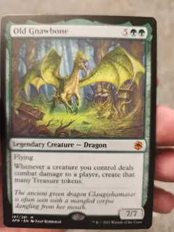MTG TCG Old Gnawbone 197/281 AFR Mythic Rare NM - Image 1