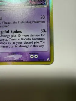 Omastar Pokemon Holon Phantoms 2006 Reverse Holo Stamped 13/110 LP - Image 5