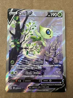 Celebi v 245/264 - Alternate Full Art - Pokemon Fusion Strike - Ultra Rare -NM/M - Image 1
