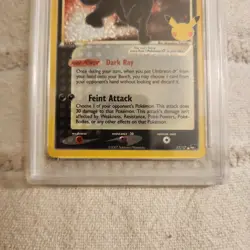2021 Pokemon Celebrations Umbreon Gold Star Classic Pop Series 5 #17 PSA 9 MINT - Image 3