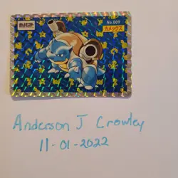 1995 Pokemon Japanese Topsun Blastoise Holo #9 Card - Near mint /mint - Image 2