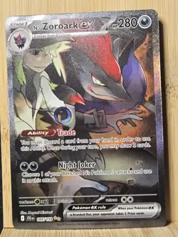N’s Zoroark EX SIR 185/159 English Journey Together Pokemon TCG Card - Image 1