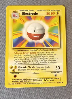 Mint/NM - Electrode - 21/102 - Base Set - Pokemon Card - Image 1