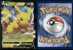 ✰ PIKACHU V SWSH061 PROMO SWORD & SHIELD PROMO POKEMON ✰ LP - Image 1