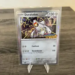 Pokemon Surging Sparks Stamped Duraludon - 129/191 Cosmos Holo - NM - Image 1