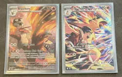 Pokemon Destined Rivals Blaziken 192/182 & Ethan’s Typhlosion 190/182 NM M - Image 1