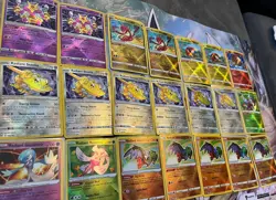 21 Radiant Rare Foil Pokemon Collection, Alakazam, Steelix, Eternatus Etc Lot - Image 4