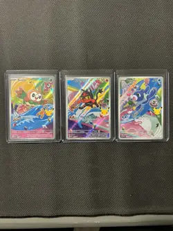 Pokemon TCG First Partner Illustration Collection Series 1 Alola GEN 7 Starters - Image 1