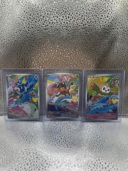 Pokemon TCG First Partner Illustration Collection Series 1 Alola GEN 7 Starters - Image 1