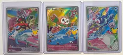 Pokemon TCG First Partner Illustration Collection Series 1 Alola GEN 7 Starters - Image 1