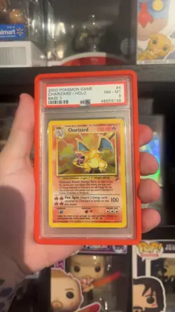 Charizard 4/130 Base Set 2 Rare Holo Pokemon Card 1999-2000 WOTC, PSA 8 - Image 2