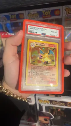 Charizard 4/130 Base Set 2 Rare Holo Pokemon Card 1999-2000 WOTC, PSA 8 - Image 3