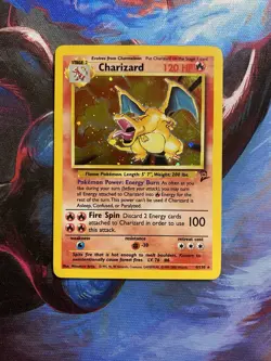 Charizard Base Set 2 Holo Rare HP 4/130 Pokemon Card WOTC - Image 1
