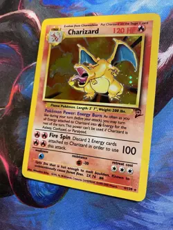 Charizard Base Set 2 Holo Rare HP 4/130 Pokemon Card WOTC - Image 2