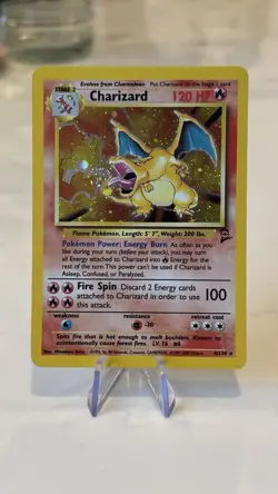 Pokemon TCG 2000 Base Set 2 Charizard 4/130 Rare Holo Card - Image 1