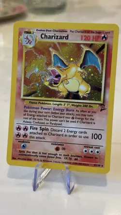 Pokemon TCG 2000 Base Set 2 Charizard 4/130 Rare Holo Card - Image 4