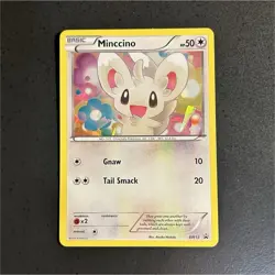 Pokemon Minccino BW13 Black & White Holo Promo Basic 50 HP 10/20 Attack Card - Image 1