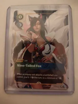 Riftbound Ahri METAL Card Prize Wall Exclusive Promo (1 of 35) - Image 1