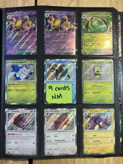 Pokemon Binder w/ 180 Cards, Includes Full Arts, Holos, Vintage, Modern NM/LP/MP - Image 4