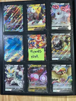 Pokemon Binder w/ 180 Cards, Includes Full Arts, Holos, Vintage, Modern NM/LP/MP - Image 5