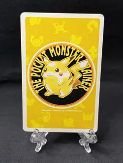 Pokemon Japanese YELLOW Pikachu POKER Playing Card Nidoran 9 Of Spades 1998 - Image 2