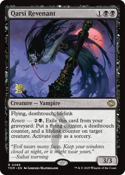 Qarsi Revenant [Tarkir: Dragonstorm Prerelease Cards] Foil Near Mint - Image 1