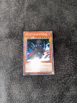 YUGIOH Platinum Secret Rare Gorz The Emissary Of Darkness RA03-EN210 1st Edition - Image 1