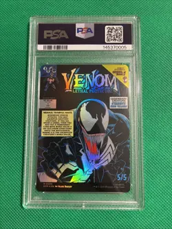2025 MTG MARVEL'S SPIDER-MAN #0233 EDDIE BROCK/VENOM, LETHAL PROTECTOR PSA 10 - Image 2