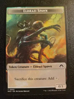 Eldrazi Scion + Spawn 2-Sided Token MTG Magic Modern Horizons MH3 (0002 0003) LP - Image 1