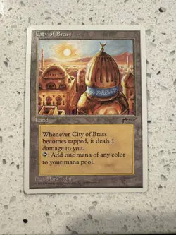 MTG City of Brass Chronicles (Magic the Gathering, Ungraded, 1995) Slight Bend - Image 1
