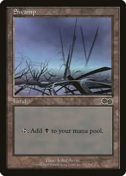Swamp (339) – Urza's Saga USG – MTG Magic the Gathering - Image 1