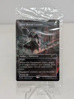 MTG Secret Lair x Fallout: SILVER SHROUD COSTUME Foil Promo - Sealed - INHAND - Image 1