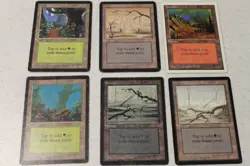 MTG Magic The Gathering Alpha/Beta / Unlimited Land Lot Swamp Mountain Forest - Image 1