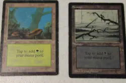 MTG Magic The Gathering Alpha/Beta / Unlimited Land Lot Swamp Mountain Forest - Image 5