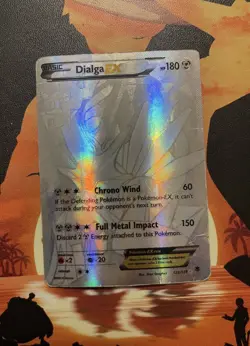 Pokemon Dialga EX #122 Secret Rare (XY) Phantom Forces (PHF) HP-DMG Silver Holo - Image 1