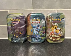 Pokemon Prismatic Evolutions Mini Tins x1 – Random Art – Sealed - Image 1