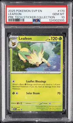 2025 POKEMON SVP EN-SV BLACK STAR PROMO #170 LEAFEON PSA 10 - Image 1