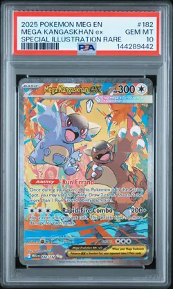 2025 POKEMON MEG EN-MEGA EVOLUTION #182 MEGA KANGASKHAN EX PSA 10 - Image 1