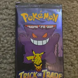 Pokemon Trick or Trade Booster Pack English Gengar Pikachu - Image 1