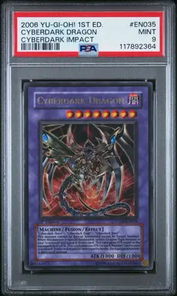2006 Yu-Gi-Oh! Cyberdark Dragon Cyberdark Impact CDIP 1st Edition Ultra PSA 9 - Image 1